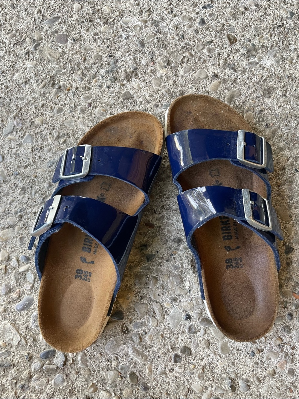 Birkenstock Arizona Navy Blue Size 38 - Picture 5 of 9